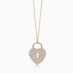 Tiffany & Co Diamond Heart Necklace with 0.8 Diamonds